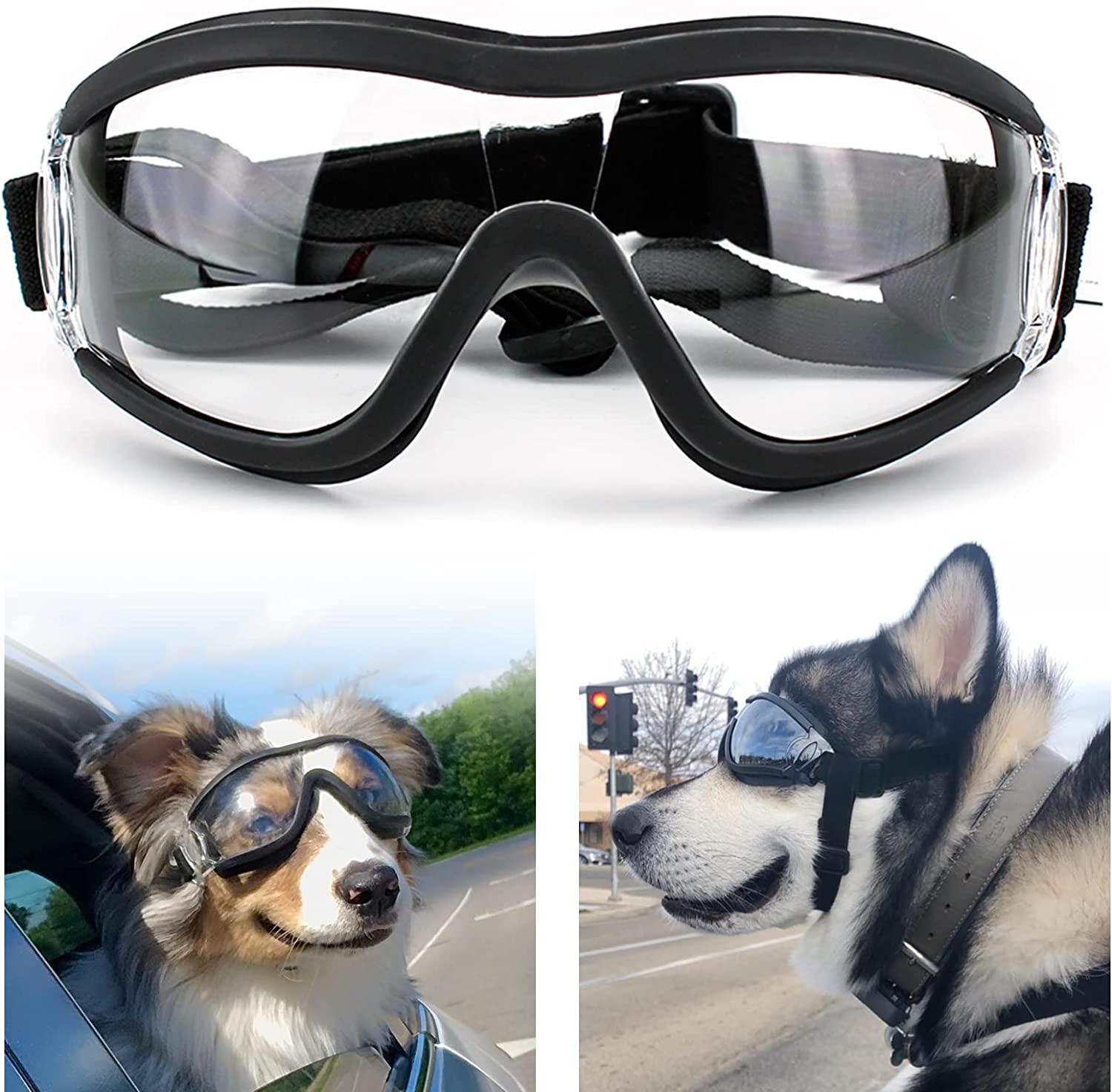 swimming goggles for dogs Dog Sunglasses Windproof UV Protection Medium Large – Tylosin Tylan Vet Store daily use Character DHL Packstation Waldbröl - Taille:16 pouces | 28 dents - Manivelle gauche