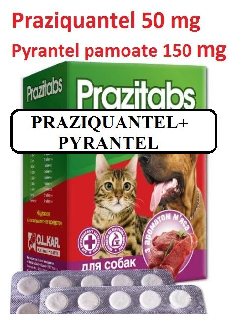 Prazitabs for Dogs and Cats 100 tabs.